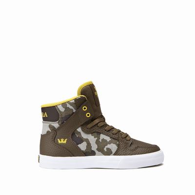 Gyerek Supra VAIDER Magasszárú Cipő HU415706 Olivazöld Camo